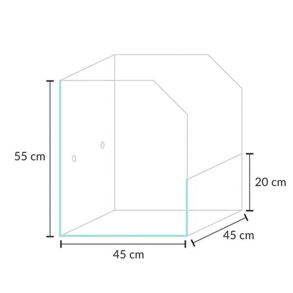 Blau Aquaristic Selva 45 cm45x45x20/55h - paludario con sistema di filtraggio e umidificatore