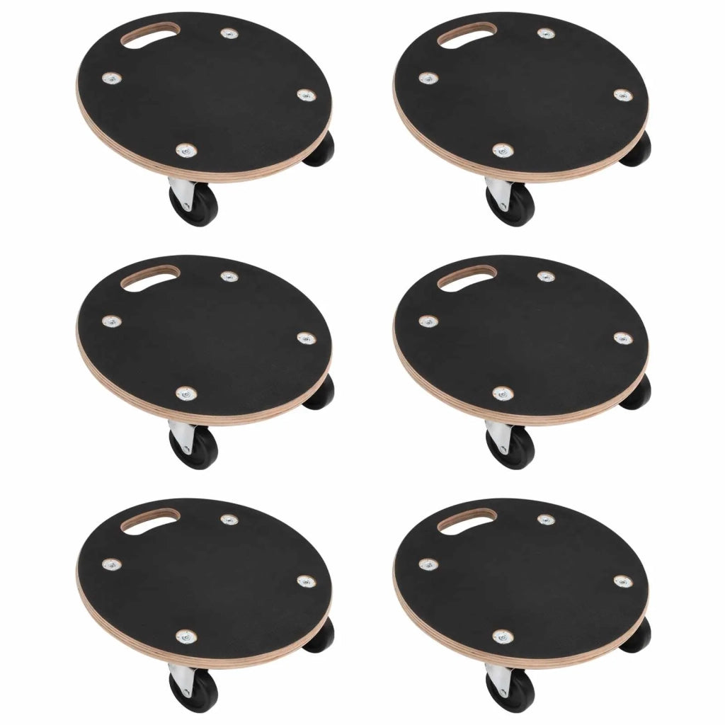 Carrello di Trasporto 6 pcs Grigio Legno compensato 42024932