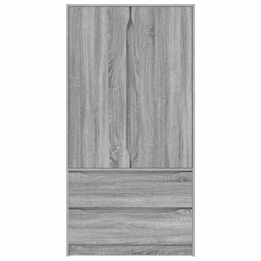 Mobile da Bagno con cassetto Grigio Sonoma 79,5 x 49 x 156 cm