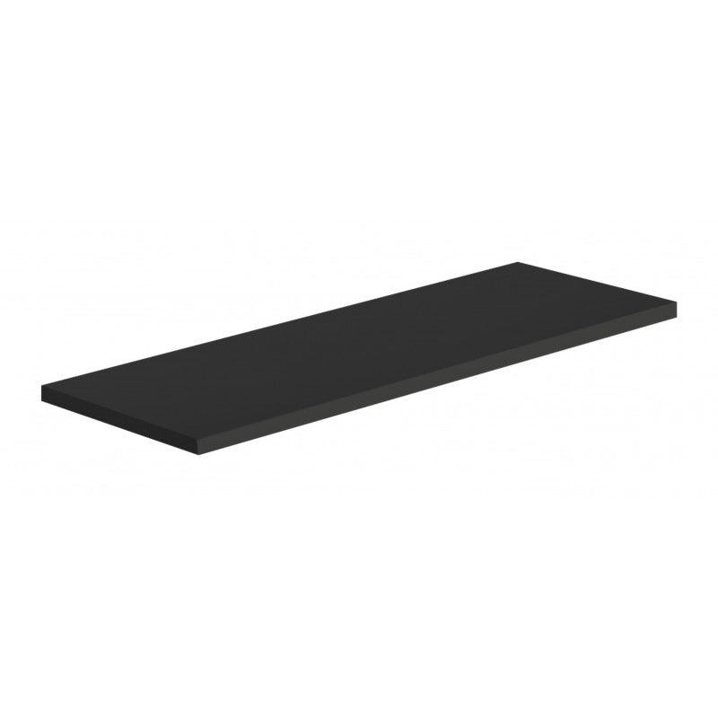 Mensola da Muro, Scaffale Legno, Mensola da Parete, Nero, 56x20x1,8 cm - Smart