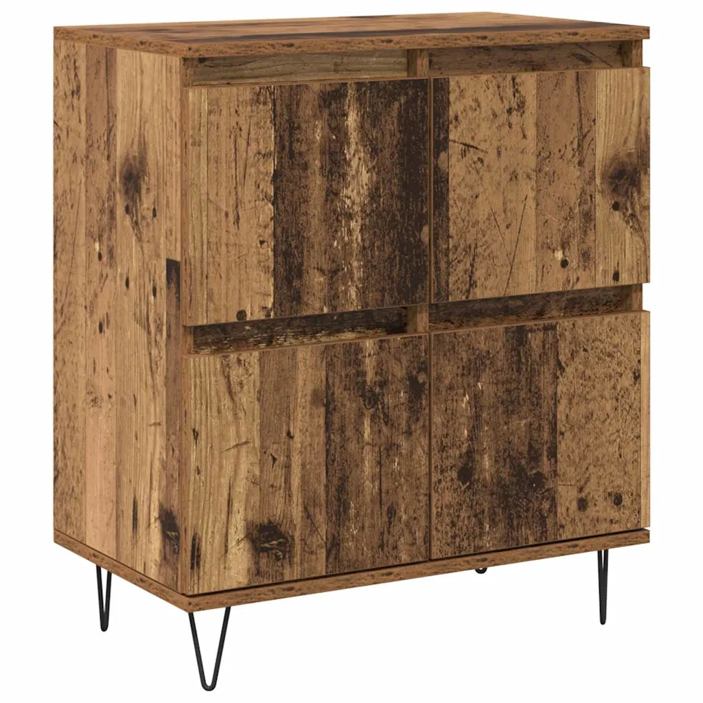 vidaXL Sideboards 2 pcs Legno vecchio 120 x 35 x 70 cm