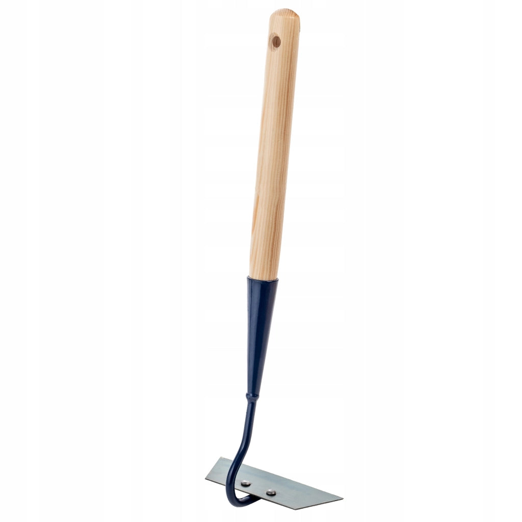 Gancio per zappa da giardino KADAX da 14 cm per estirpare le erbacce, con manico in legno.