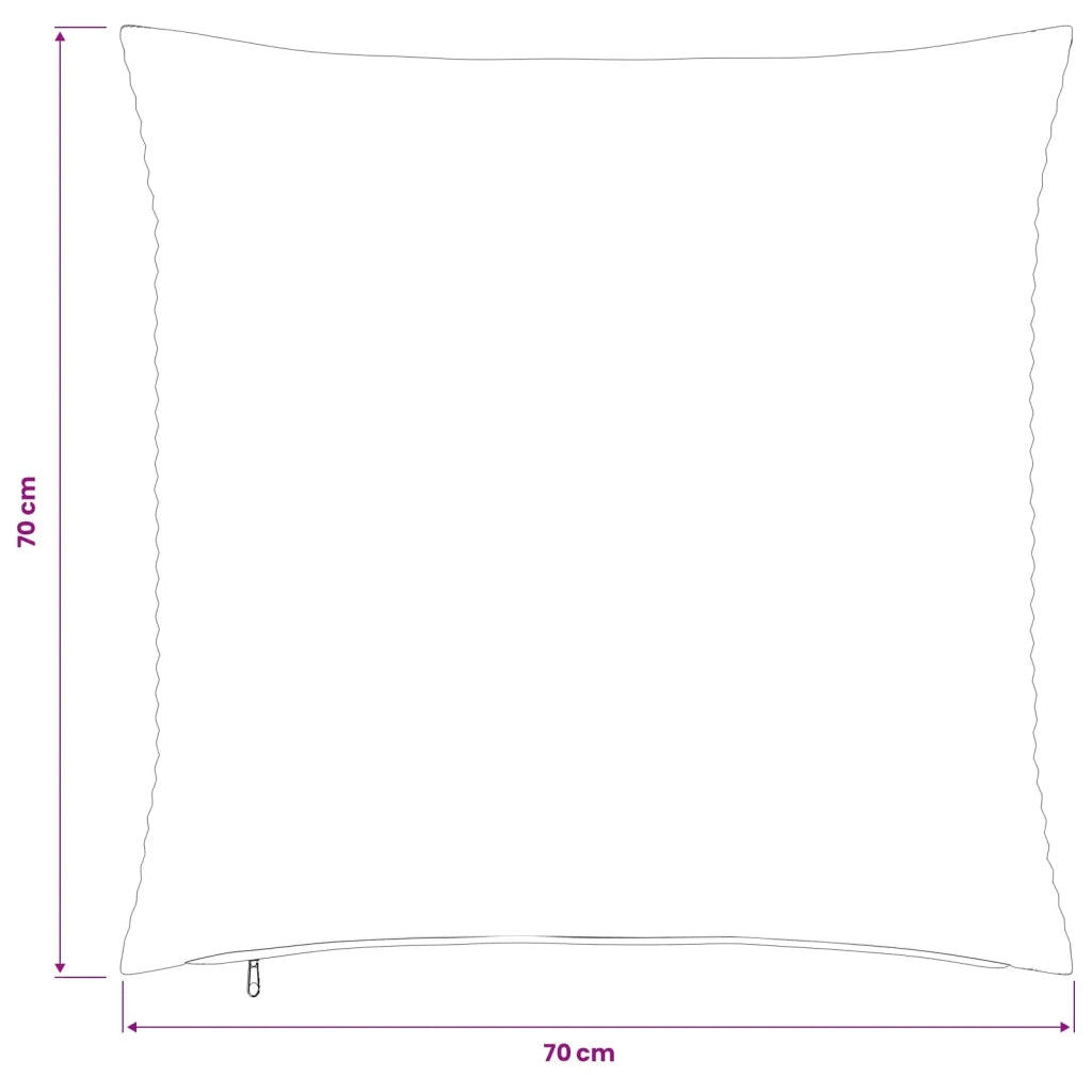 Federa 6 pcs HEERLEN Giallo 70 x 70 cm corduroy 913272