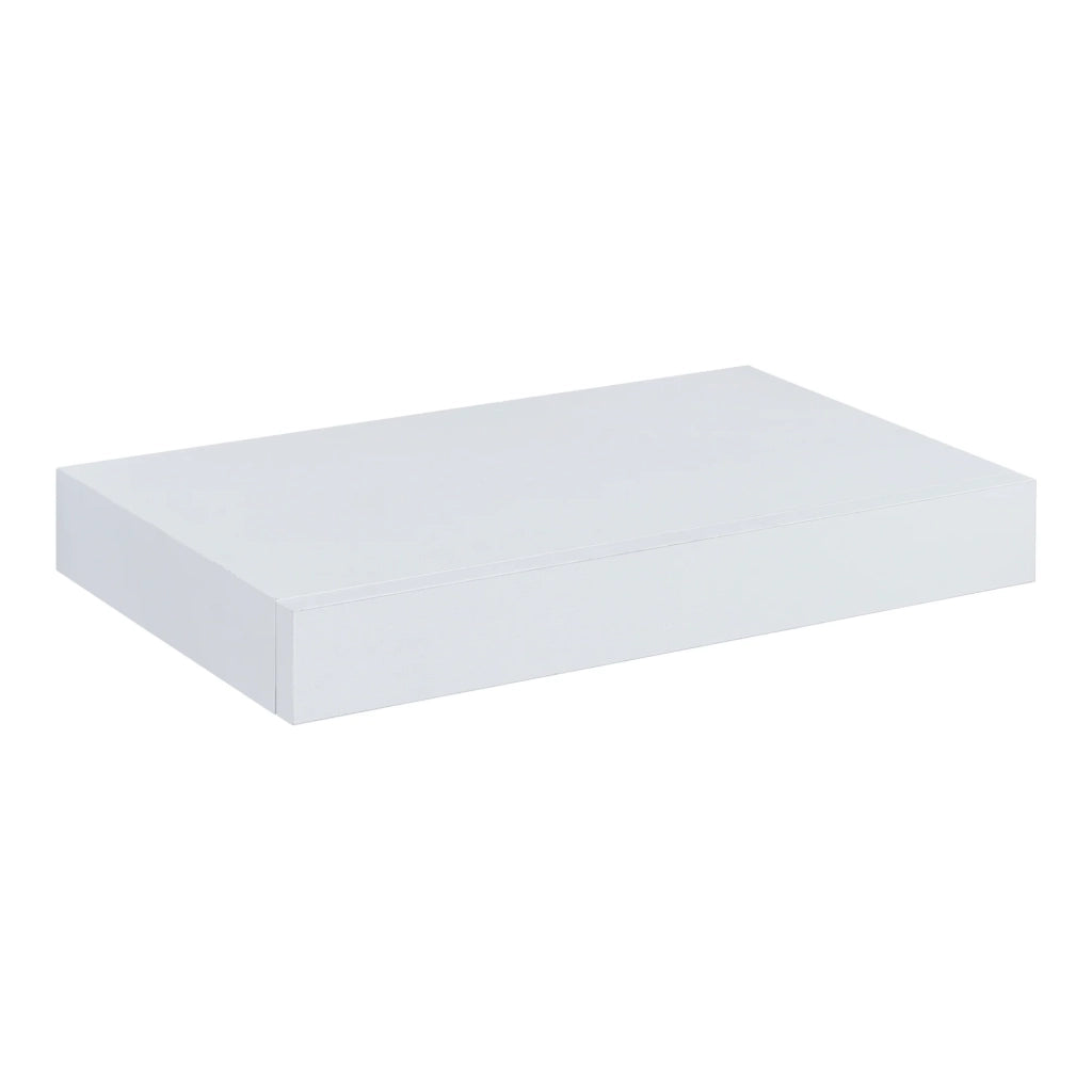 Mensola da parete con cassetto 40 x 25 x 5 cm bianco 03_0007010