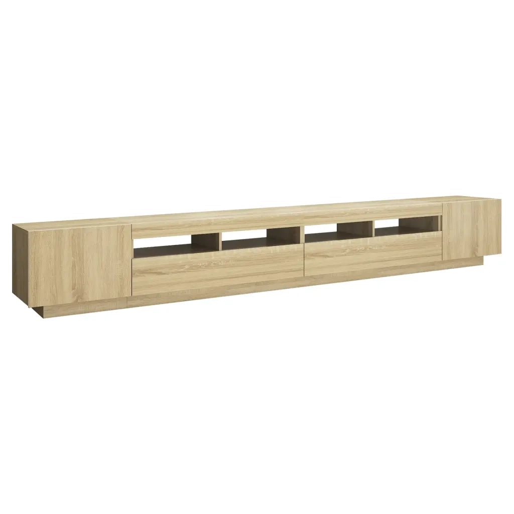 Mobile Porta TV con Luci LED Rovere Sonoma 300x35x40 cm cod mxl 8904