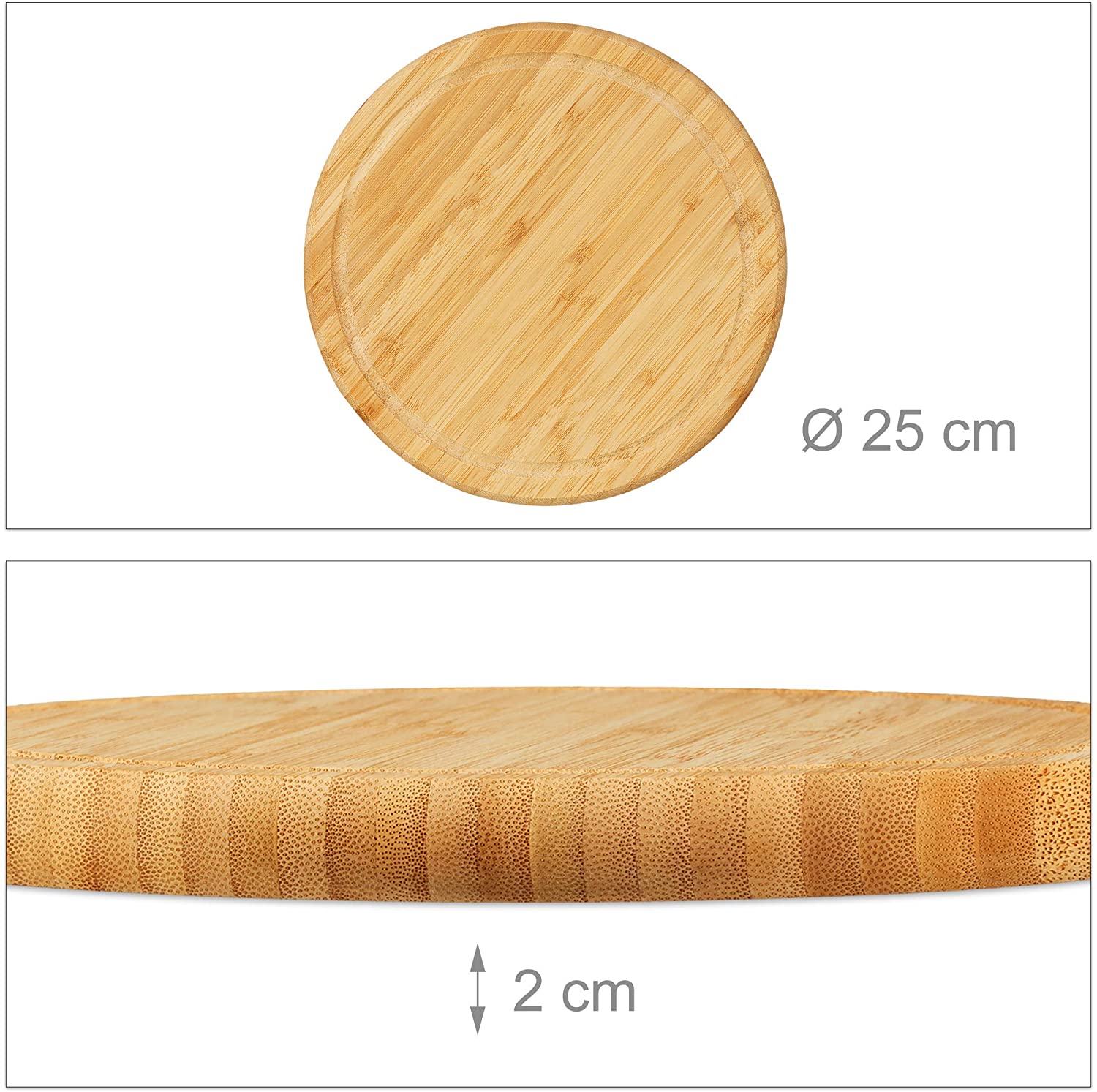 Set 4 taglieri colazione in bambù set 25 cm 13_0002069/2