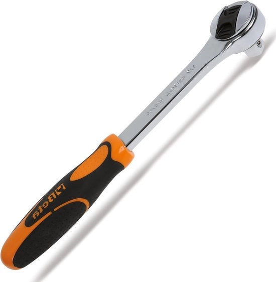 Cricchetto reversibile - attacco quadro maschio 1/2" - alluminio cromato