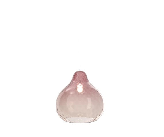 SOSPENSIONE CROMO 3 LUCI SPOSTABILE VETRI GRANDI RUBINO 1191CR-S3 SG-RU