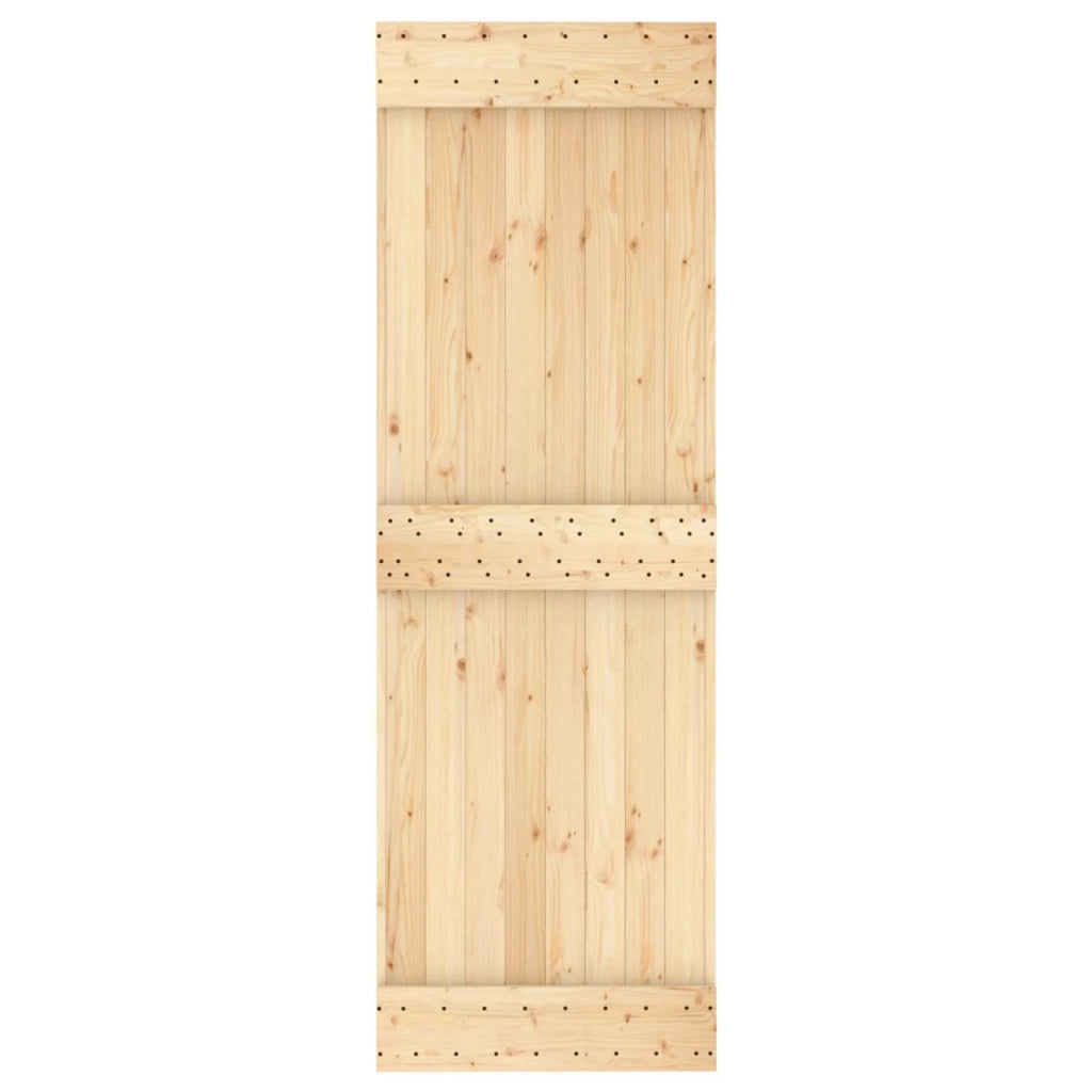 Porta scorrevole Naturale e Bianco 70 x 210 cm