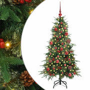 Albero di Natale Artificiale-Albero Natalizio con Rami Pieghevoli Verde 150 cm 536067