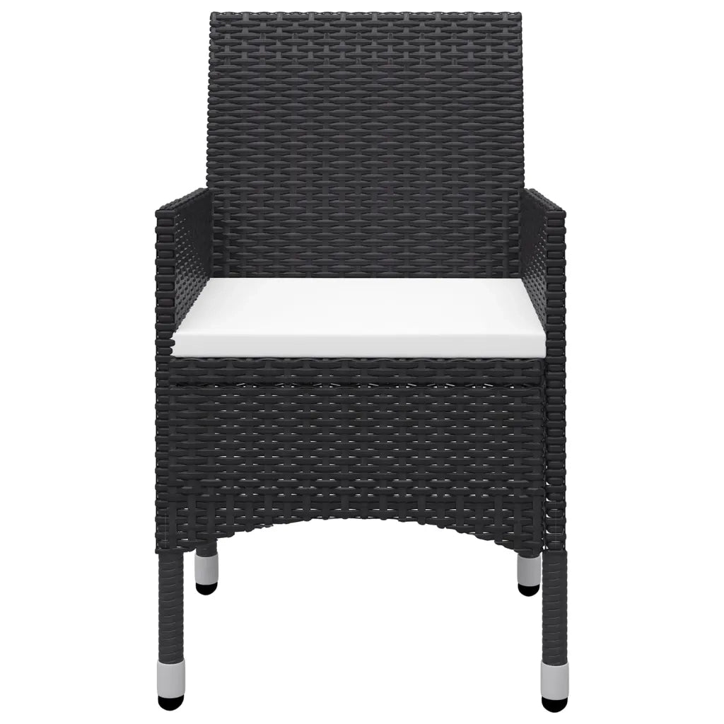 Set Mobili da Pranzo per Giardino 5 pz Nero 3072117