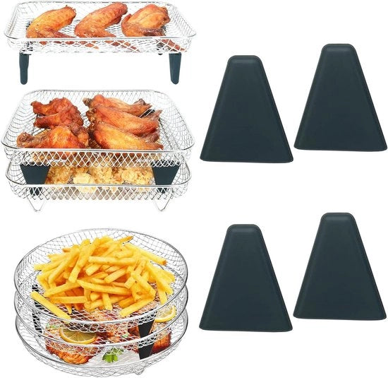 Accessori premium per air fryer con 4 piedi in silicone