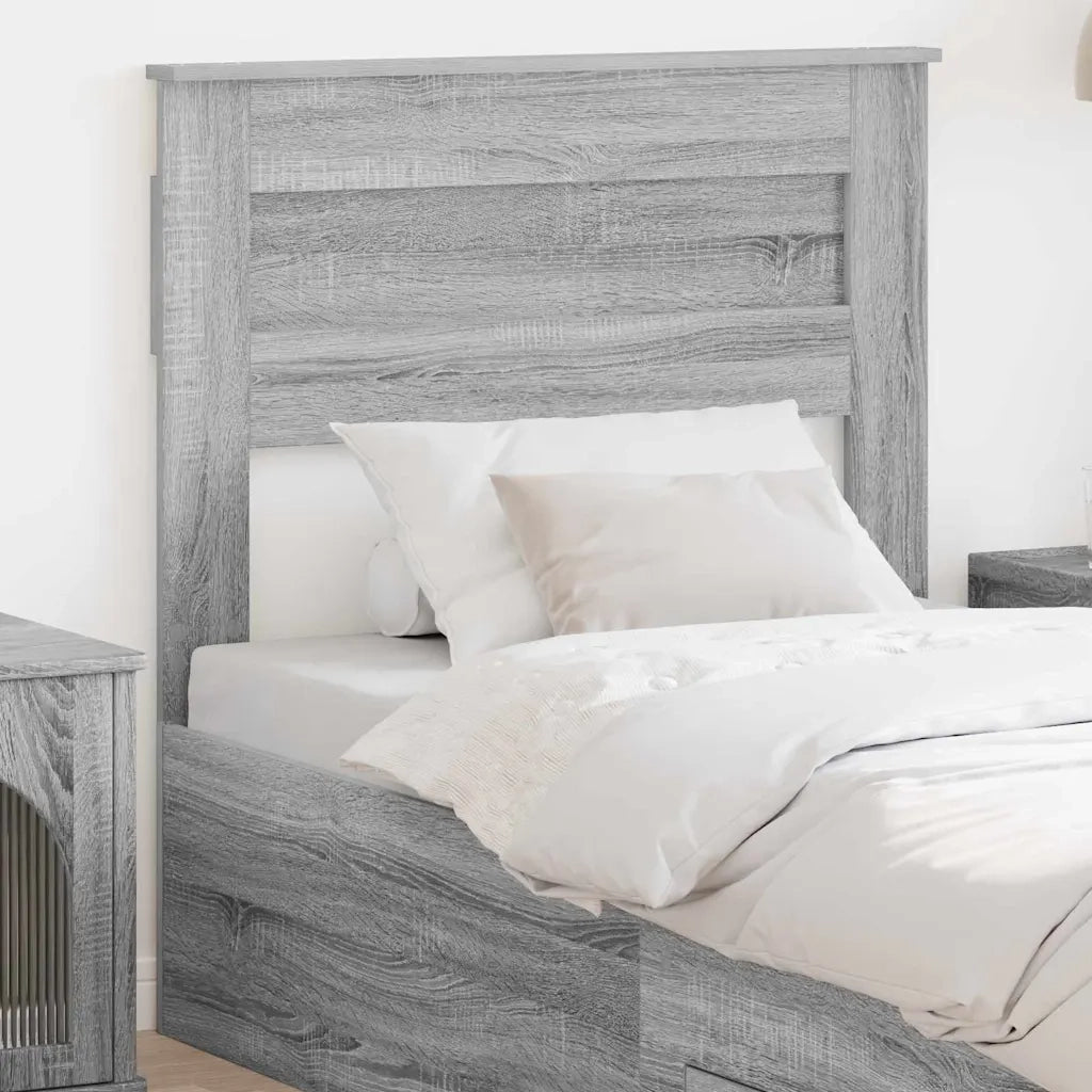 Testiera-Testata-Testiera Decorativa Grigio Sonoma 80 cm Legno multistrato 263239