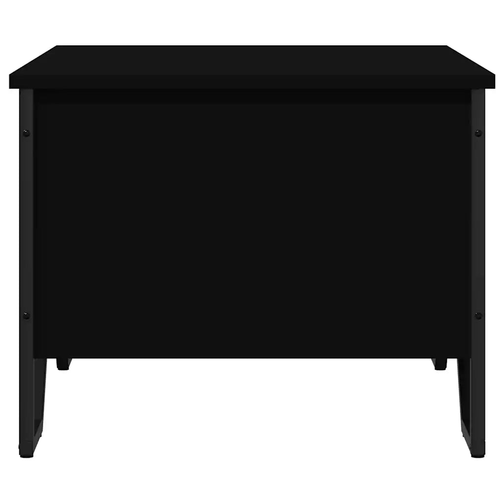 Tavolino da salotto | Tavolino da caff¨¨ | Tavolino da Soggiorno Nero 75x51x40 cm in Legno Multistrato