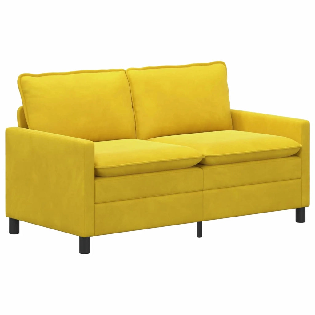 Divano Giallo 156 x 81 x 87,5 cm Velluto