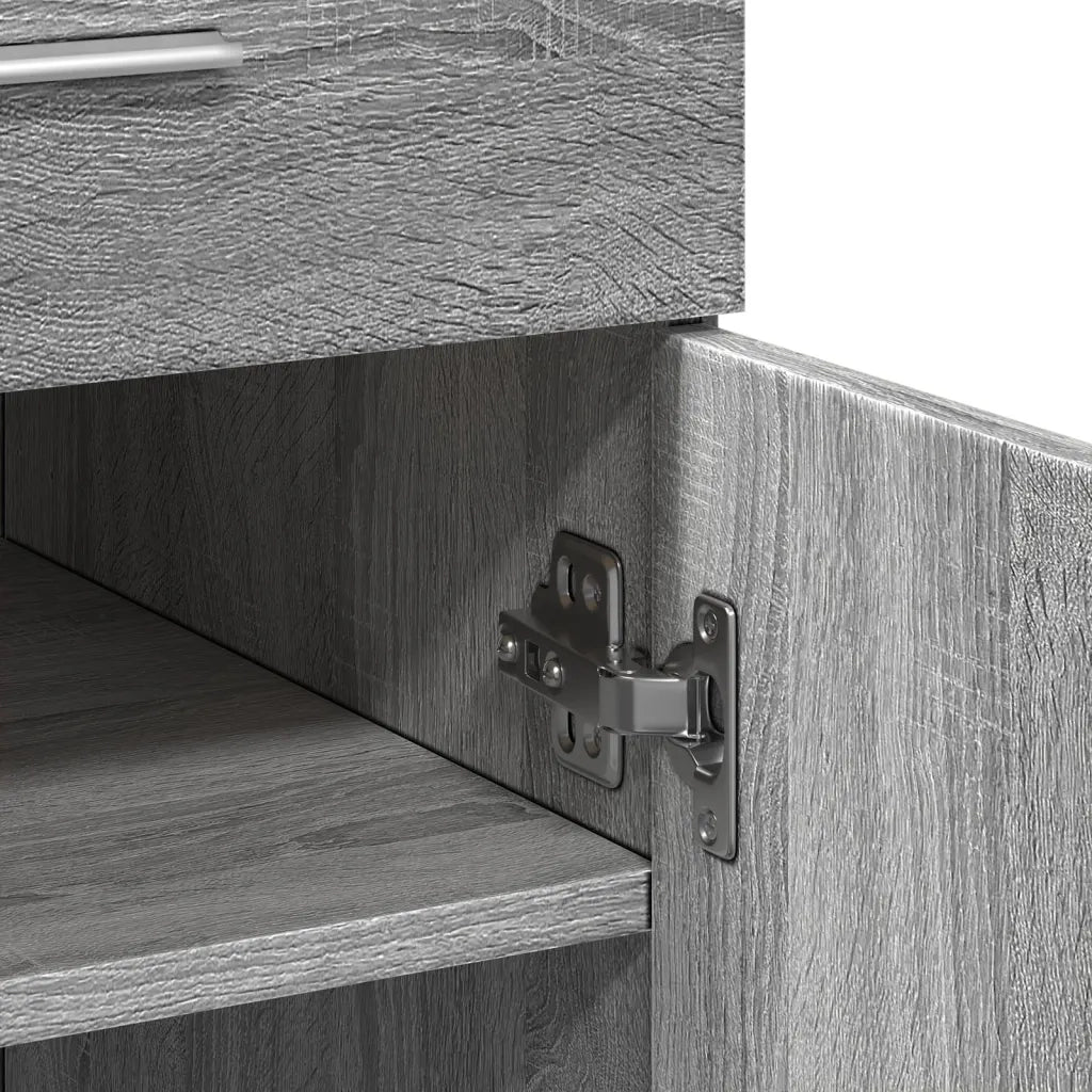 Credenza-Buffet-Armadio da cucina Grigio Sonoma 80x42,5x93 cm in Legno Multistrato 108916