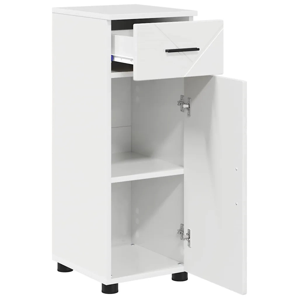 Mobile da Bagno con cassetto Bianco Lucido 30 x 35 x 80 cm
