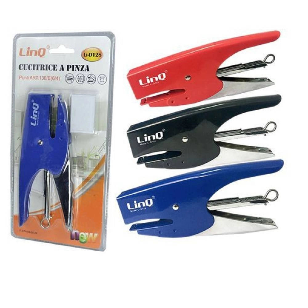 Trade Shop - Spillatrice Cucitrice A Pinza Punti Metallici 130/e 6/4 + 1000 Punti Li-d128 -