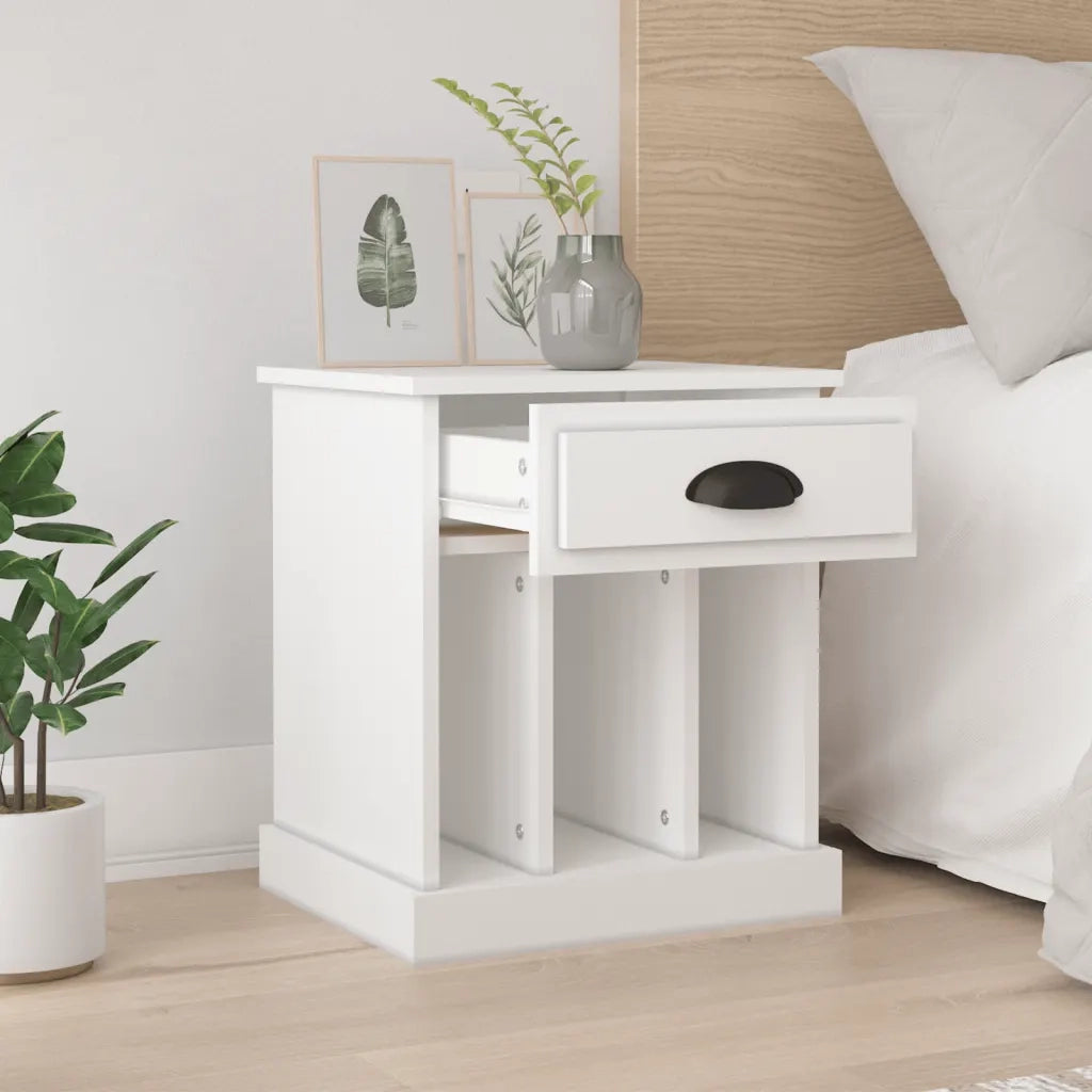 Comodini 2 pz Bianchi 43x36x50 cm 816345