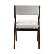 Sedie Pieghevoli Imbottite con Cuscino, Set 2 Pezzi ¨C Xylo ¨C Legno, Seduta in Tessuto, Crema