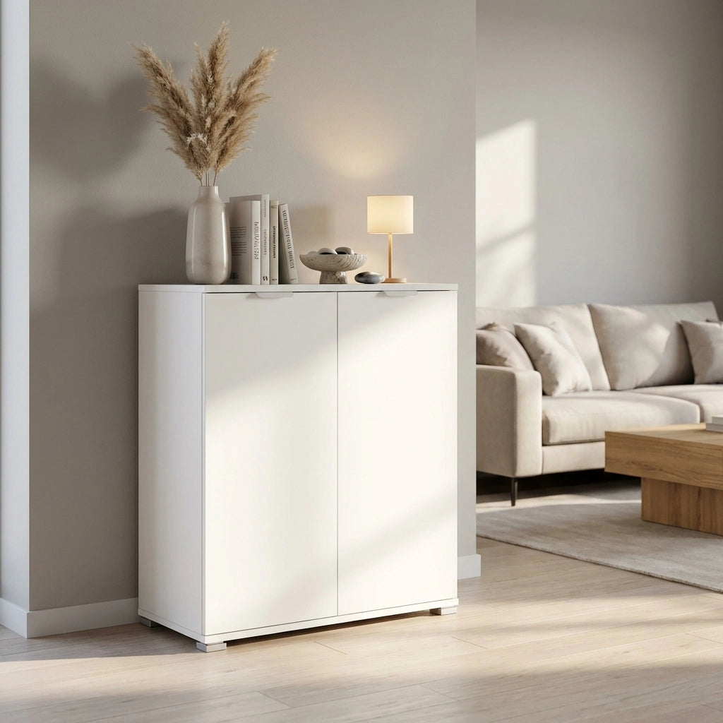 Armadietto da Bagno 2 ante in Legno Composito cm 60x38x85 - HOLDEN