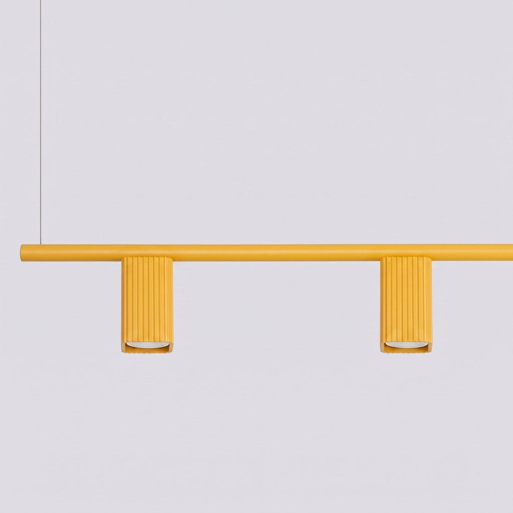 Lampadario RAYO 4 giallo