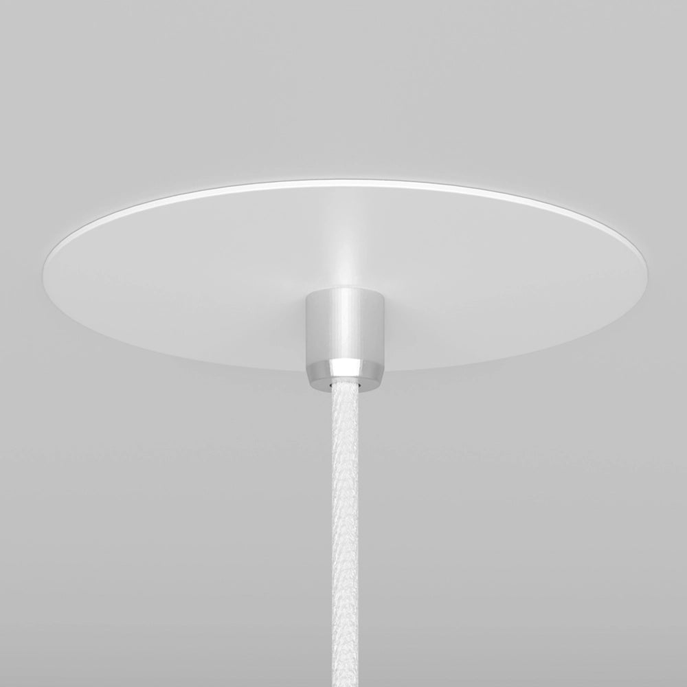 Lampadario A Sospensione Moderno Nevill Metallo Bianco 1 Luce Gu10 40W