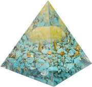 Piramide di Cristallo Orgonit Energia Positiva - Albero della Vita Piramide Reiki Chakra - Yoga Meditazione Successo Regali
