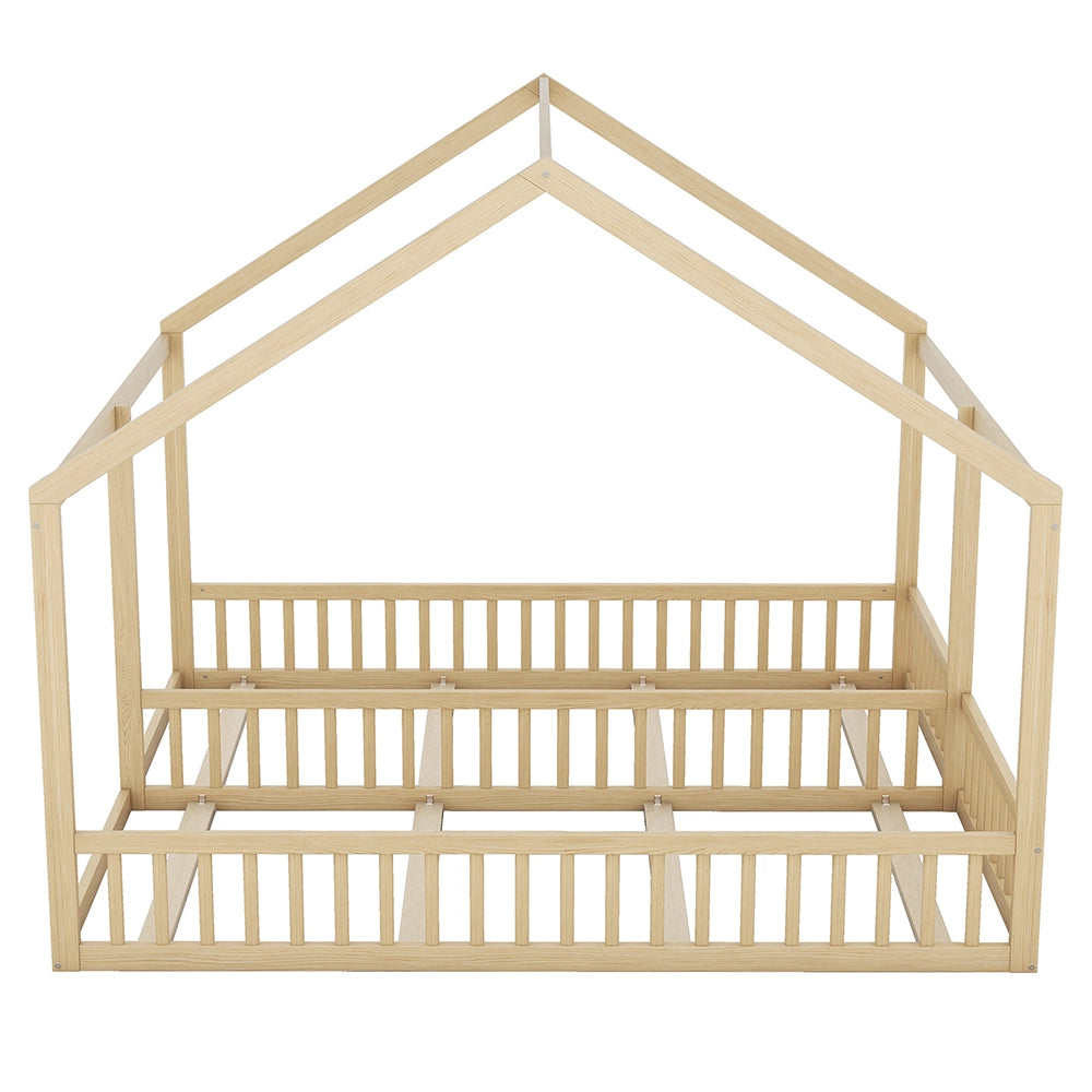 Letto a castello per bambini - Xylo - 90x200 cm - Modello casa 2 in 1