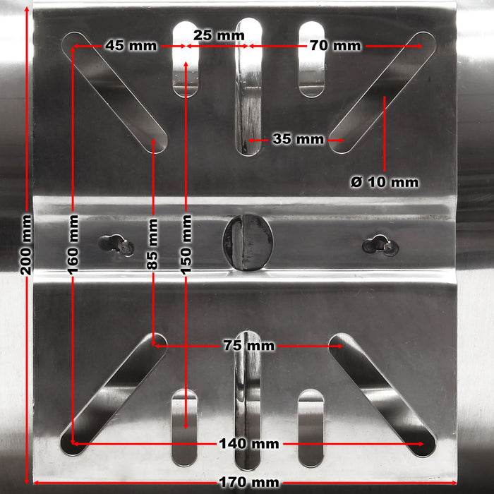 Vaso di espansione 100 l orizzontale acciaio inox per impianti idrici, sistemi autoclave, membrana EPDM