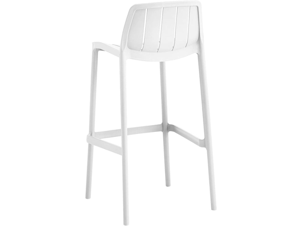 Set di 2 seggioloni da giardino impilabili "Vaena" - Bianco