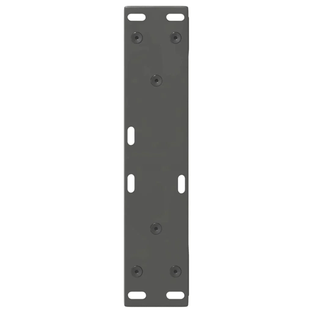 Set di 2 gambe regolabili per tavolino da caffè moderno 38 x 42-43,3 cm in acciaio antracite 02_0056988