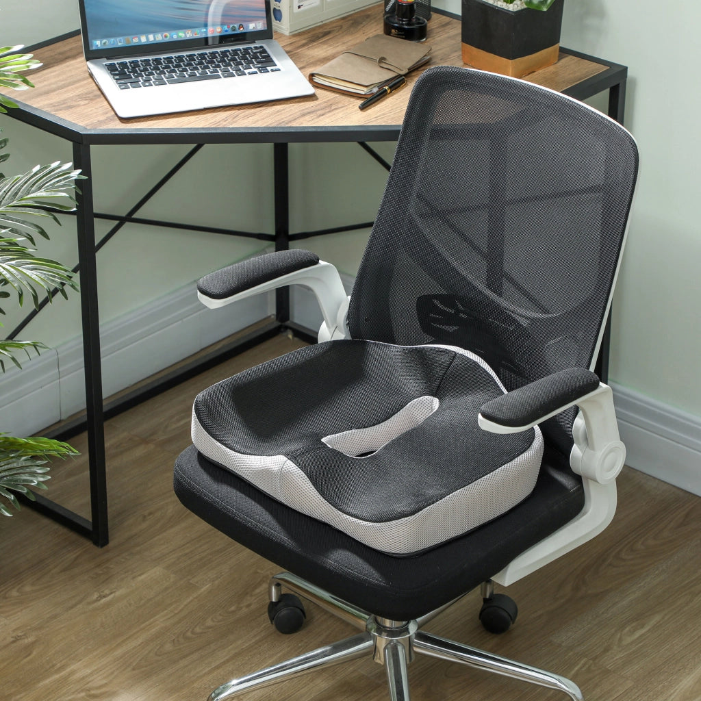 Cuscino seduta memory foam antiscivolo ¨C Xylo ¨C nero viscoelastico