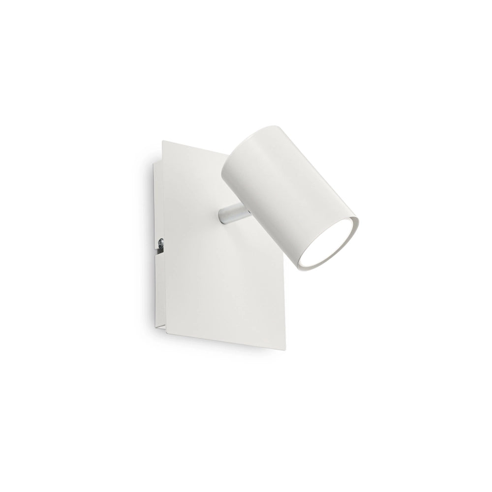 Applique Moderna Spot Metallo Bianco 1 Luce Gu10