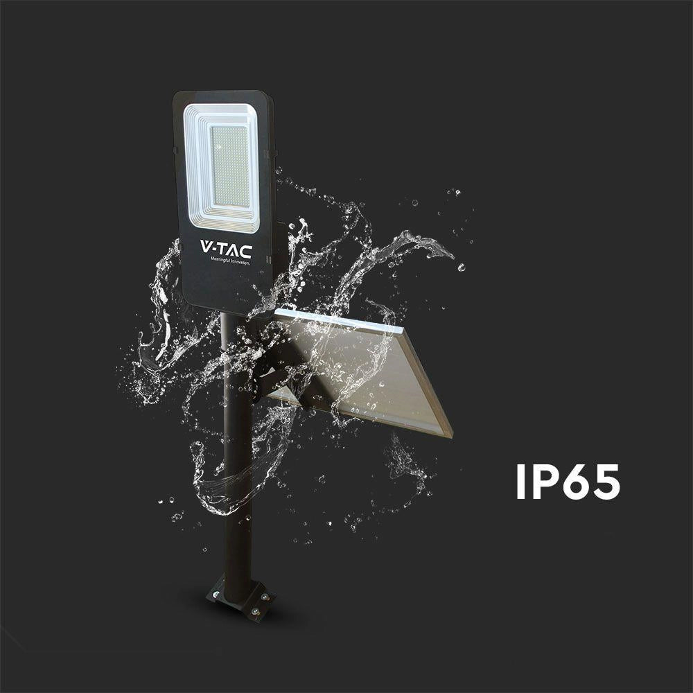 Lampione LED solare ibrido 50W 4000lm 4000K IP65 V-TAC