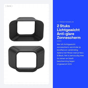 Ombrellone Solare Leggero - Zonnekap - Anti-glare - Portatile - Per Hero 9 Black - Riduce Flare Ottico e Disorientamento