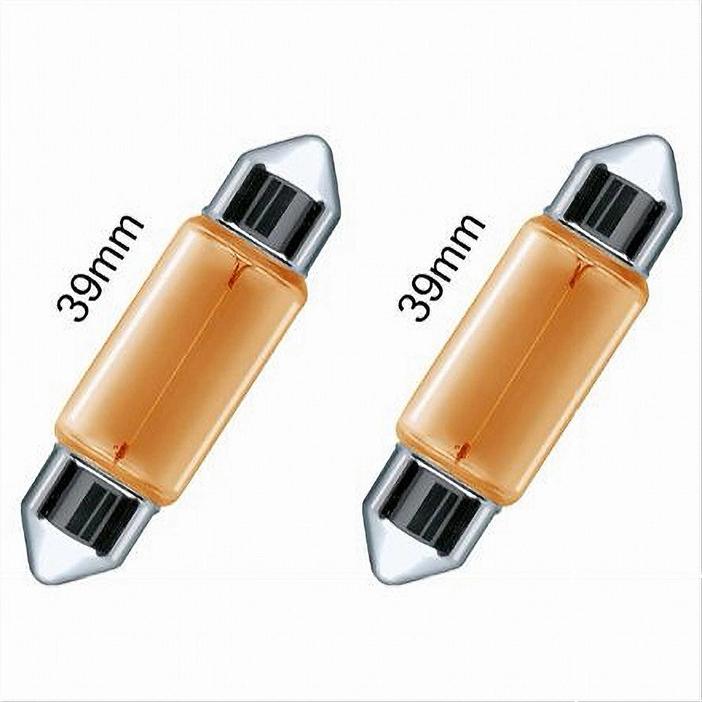 Trade Shop - Lampadine Posizione Sv8.5 39 Mm 12v 5 W Auto No Canbus Luce Calda Alogena L-p144 -