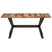 Tavolo da Pranzo | Tavolo da cucina 160x80x75 cm Legno Massello con Finitura Ambra