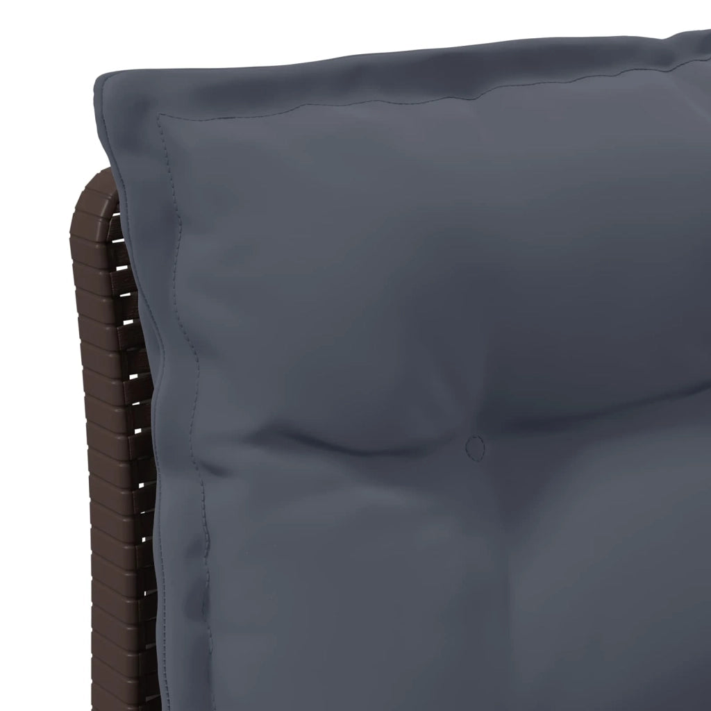 Divano da giardino 3 posti con cuscini in look rattan PP 8011911