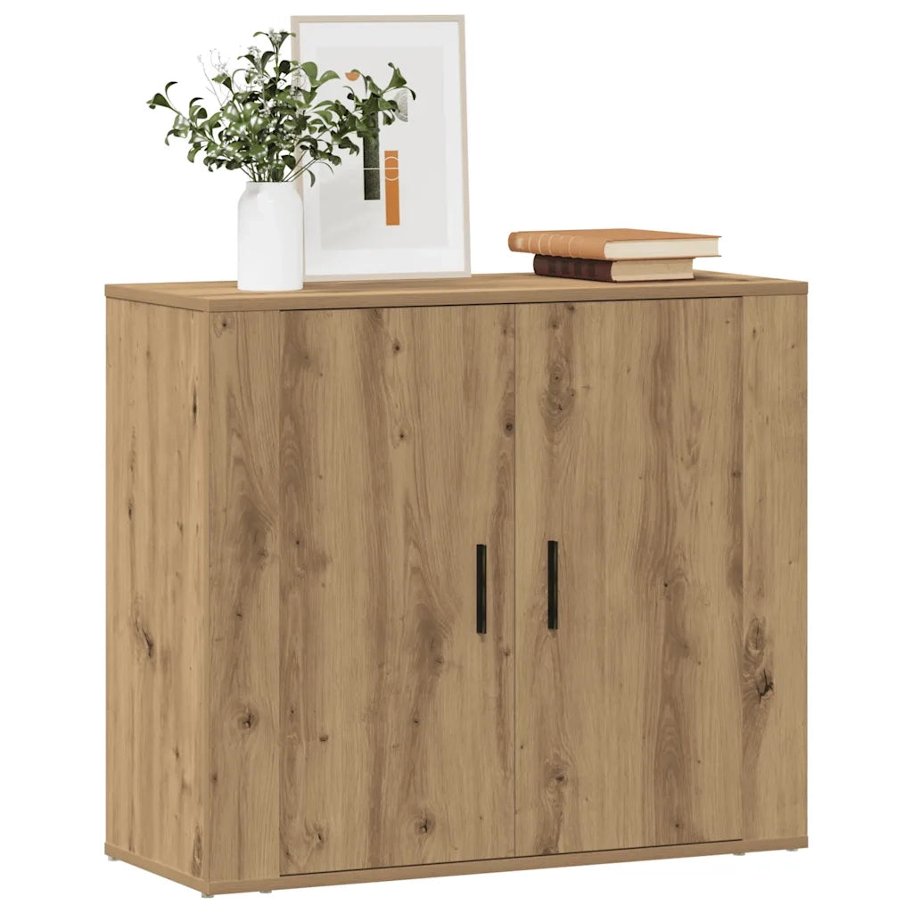 Credenza Rovere Artigianale 80x33x70 cm in Truciolato 857074