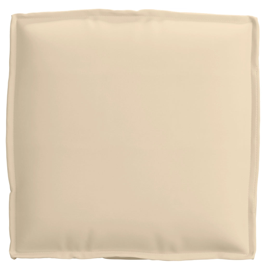 Cuscini per pallet per seduta 4 pz Beige 40x40x8 cm Tessuto Oxford