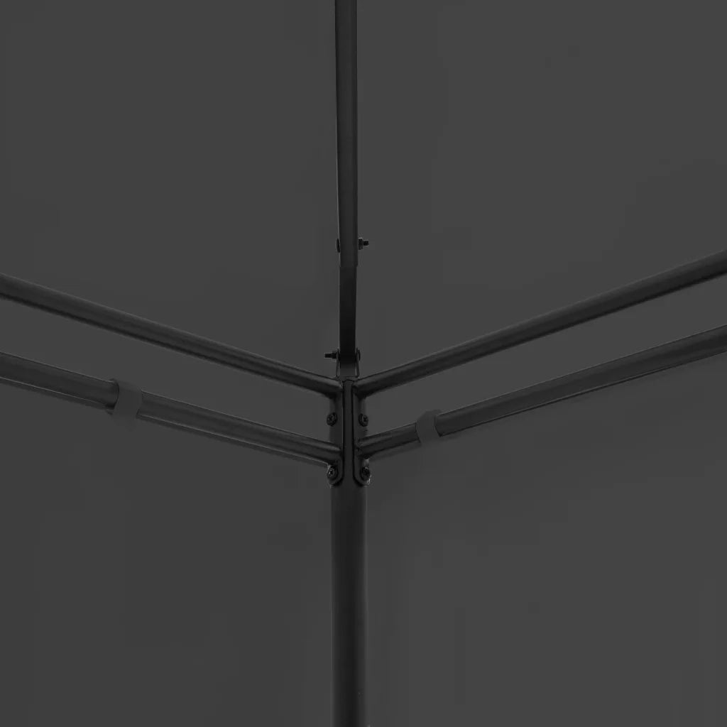 Gazebo con Tende 600x298x270 cm Antracite 47966