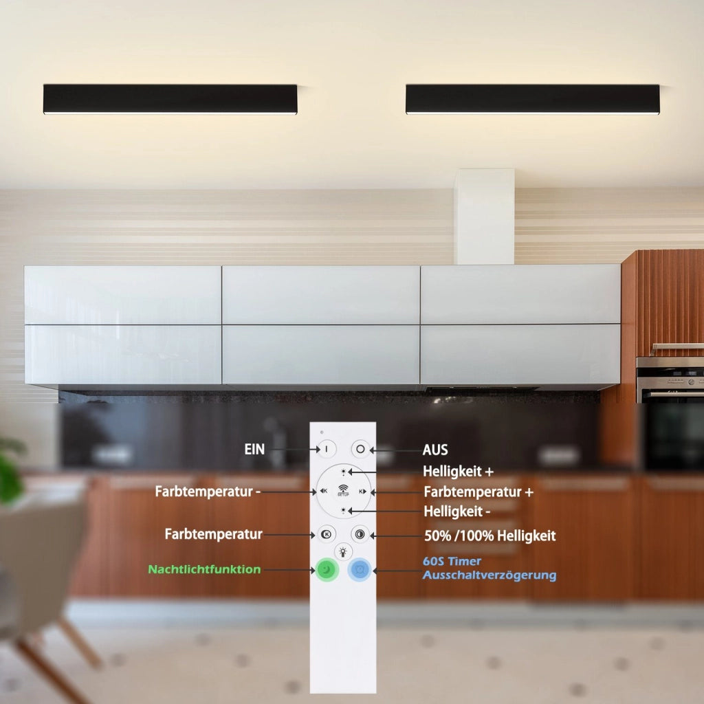 ZMH Lampada da soffitto plafoniera moderna 50 cm telecomando 29W