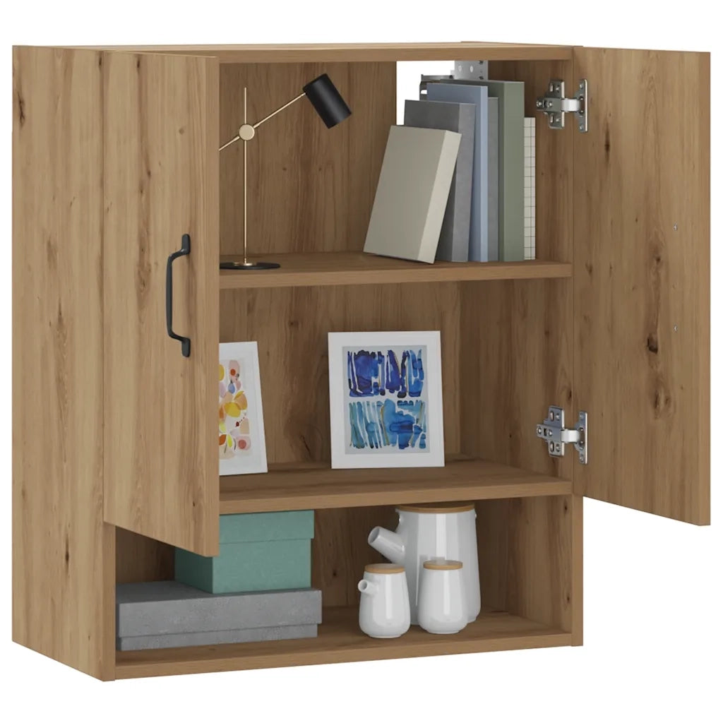 Armadietto a Muro | Mobile a Parete Rovere Artigianale 60x31x70 cm in Truciolato