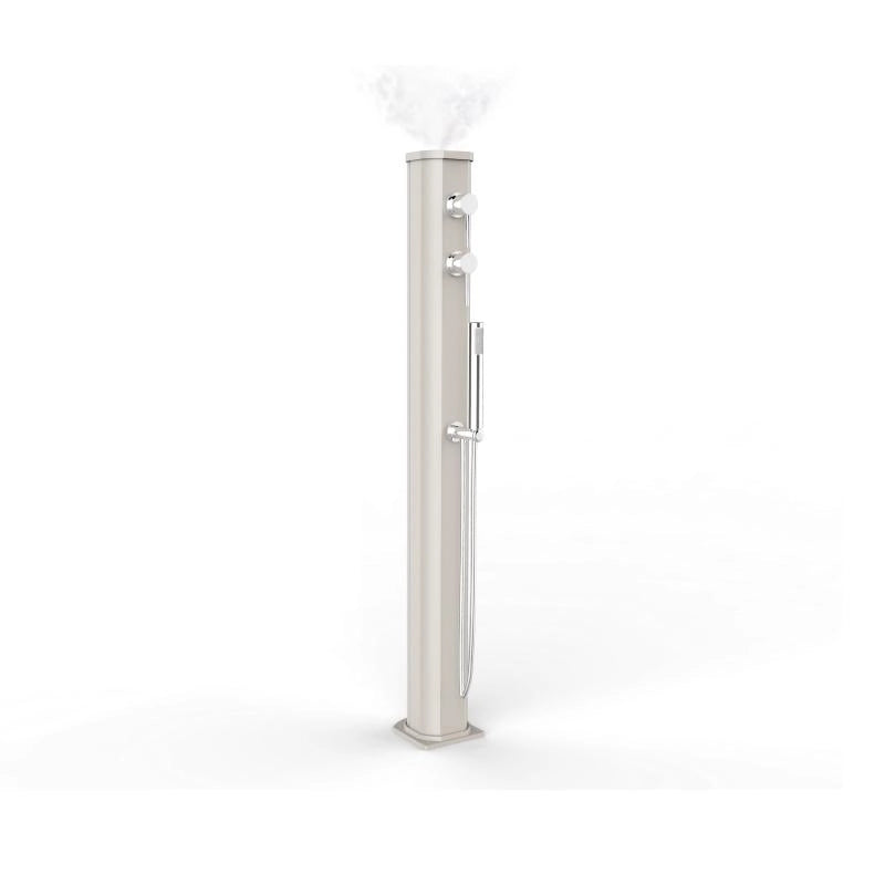 Doccia Solare Jolly Go 23 Litri In Alluminio Con Doccetta E Nebulizzatore Colore Bianca Cv-Jg150/9001