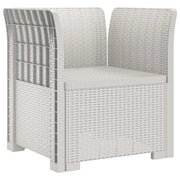 Poltrona a 1 Posto Aspetto Rattan PP Bianco 8011850