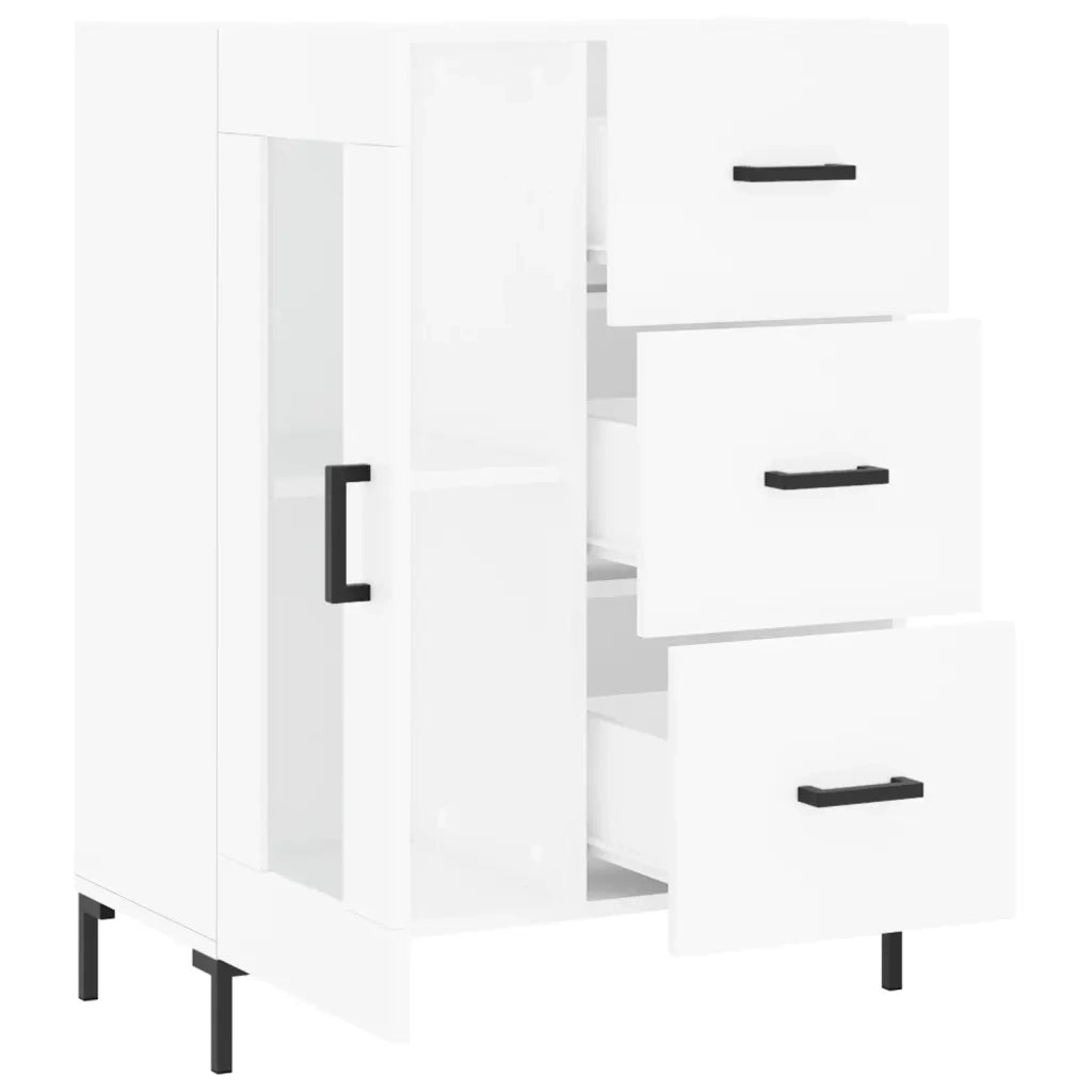 Credenza Bianca 69,5x34x90 cm in Legno Multistrato 828044