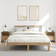 Comodini 2pz Rovere Artigianale 40x35x50 cm Legno Multistrato 857379