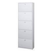 Scarpiera 5 Ante P29 Kit Bianco Fiammato cm 63x29x190h - Sarmog