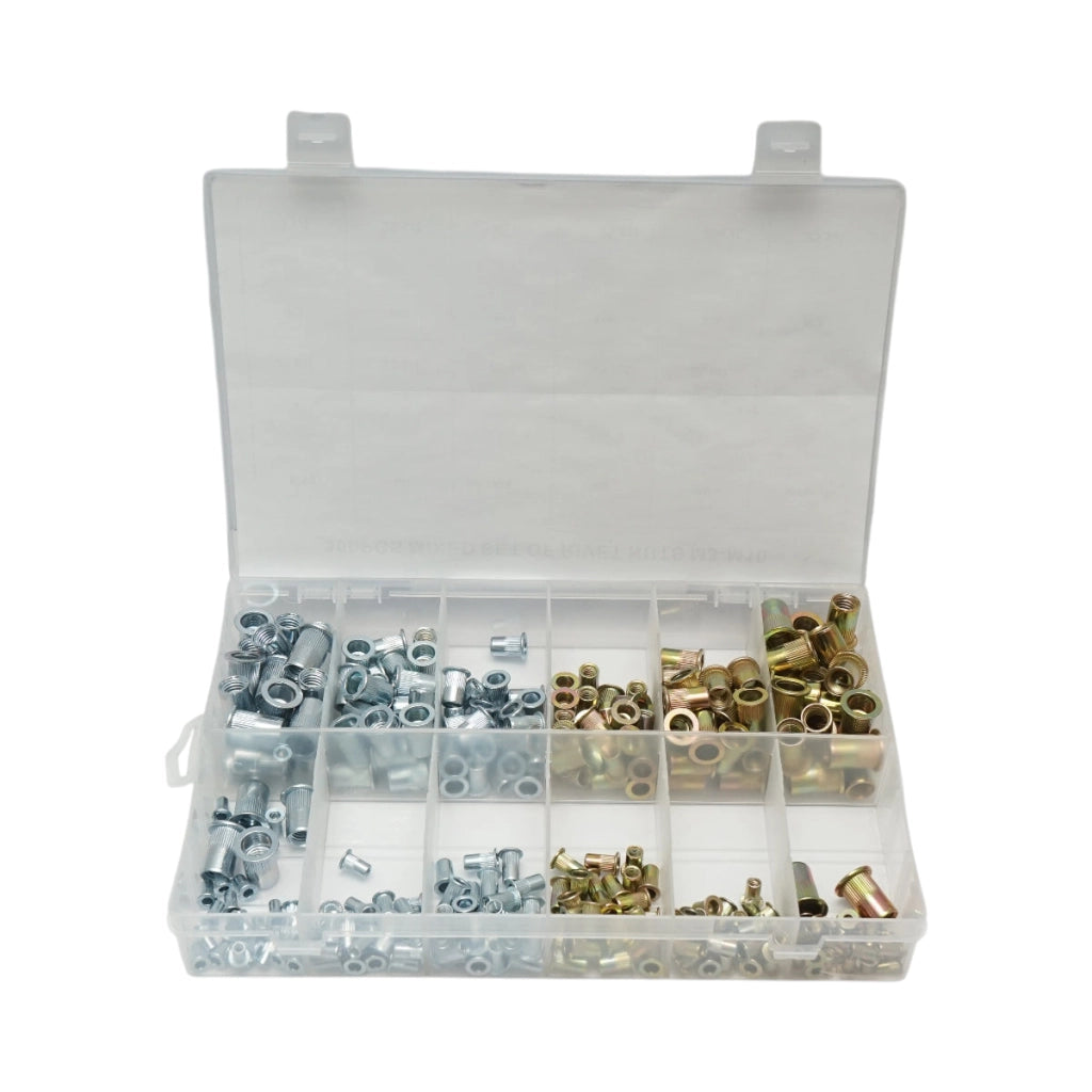 Kit dadi rivettati con collare M3-M10 300 pezzi